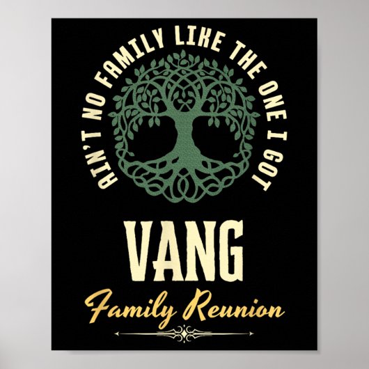 Family Reunion 2025 Matching Design - Vang  Poster (Voorkant)