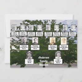 Family Reunion 3 Generation Summertime Boom Kaart