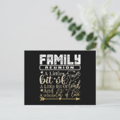 Family Reunion A Little Bit Of Crazy Briefkaart (Staand voorkant)