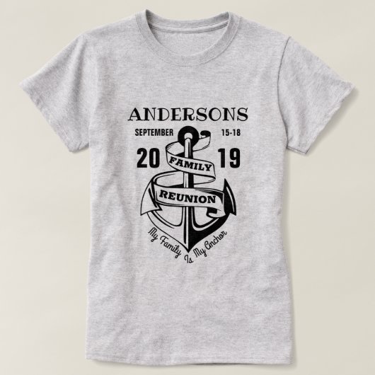 Family Reunion Anchor T-shirt (Design voorkant)