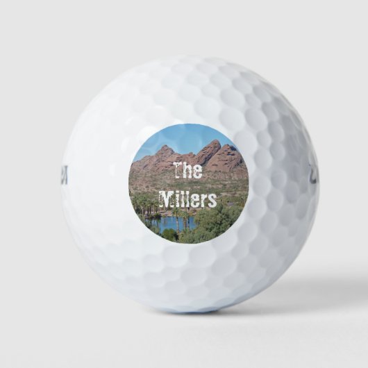 Family Reunion Arizona Landscape Photo Keepomwille Golfballen (Voorkant)