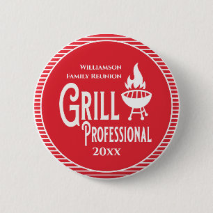 Family Reunion Award Barbecue Grill Professional Ronde Button 5,7 Cm