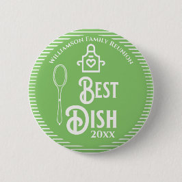 Family Reunion Award Best Potluck Dish Ronde Button 5,7 Cm