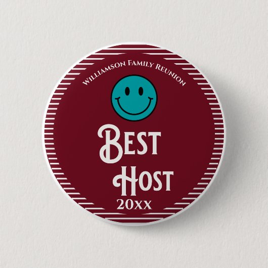 Family Reunion Award Beste Host Ronde Button 5,7 Cm (Voorkant)