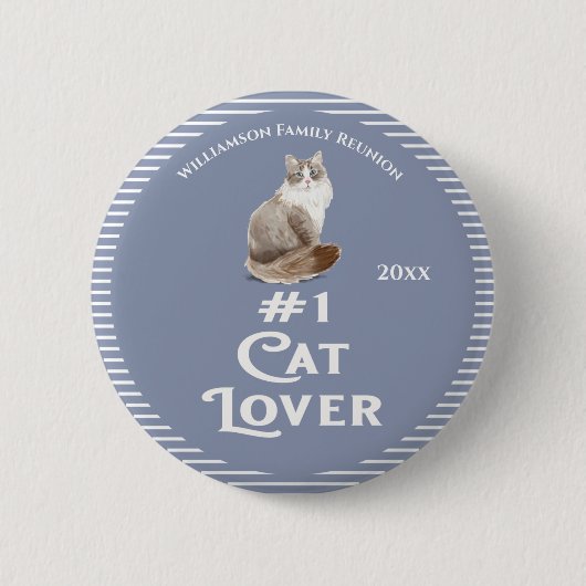 Family Reunion Award Cat Ronde Button 5,7 Cm (Voorkant)
