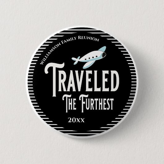 Family Reunion Award , de oudste Ronde Button 5,7 Cm (Voorkant)