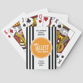 Family Reunion Award Tallest Family Member Pokerkaarten