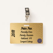 Family Reunion Badge (Voorkant met clip)