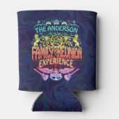 Family Reunion Band Retro 70s Concert Logo Neon Blikjeskoeler (Achterkant)