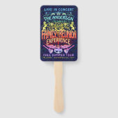 Family Reunion Band Retro 70s Concert Logo Neon Handwaaier (Achterkant)