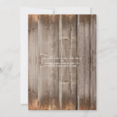 Family Reunion BBQ Rustic Wood String Lights Kaart (Achterkant)