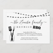 Family Reunion BBQ Uitnodiging (Voorkant / Achterkant)