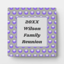 Family Reunion Blue en Gray Polka Dot Event