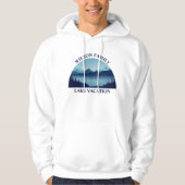 Family Reunion Blue Lake Summer Vacation Custom Hoodie (Voorkant)