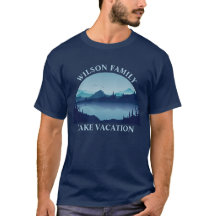 Family Reunion Blue Lake Summer Vacation Custom