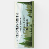 Family Reunion Bossen Scene Spandoek (Verticaal)