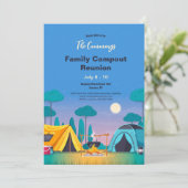 Family Reunion Camping  Kaart (Staand voorkant)