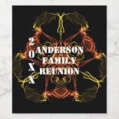 Family Reunion Celebration Bright Celestial Event Wijn Etiket (Enkel label)