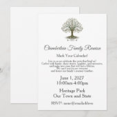 Family Reunion Celebration Invitation Kaart (Voorkant / Achterkant)