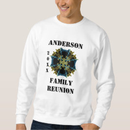 Family Reunion Celestial Gold Blue Abstracte Space Trui