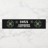 Family Reunion Celestial Kaleidoscope Abstract Waterfles Etiket (Enkel label)