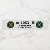 Family Reunion Celestial Kaleidoscope Picnic Waterfles Etiket (Enkel label)