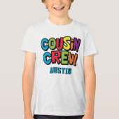 Family Reunion Colorful Cousin Crew Tri-Blend Shirt (Voorkant)