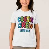 Family Reunion Colorful Cousin Crew Tri-Blend Shirt (Voorkant)
