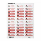 Family Reunion Crawfish Boil Return Address Etiket (Full Sheet)