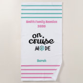 Family Reunion Cruise Monogram Strandlaken (Voorkant)