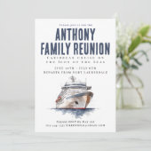 Family Reunion Cruise Vacation  Kaart (Staand voorkant)