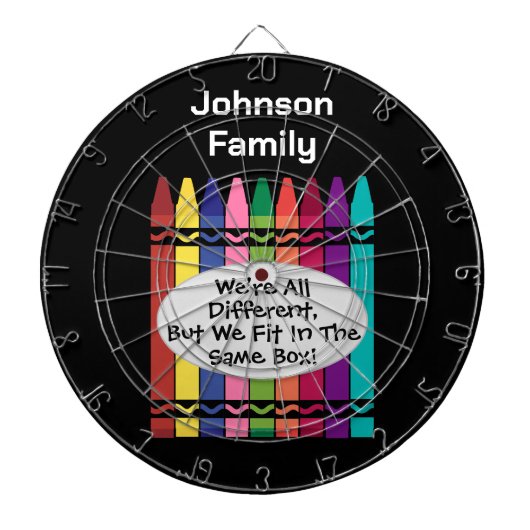 Family Reunion Custom Dart Board Dartbord (Voorkant)