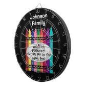 Family Reunion Custom Dart Board Dartbord (Voorkant Rechts)
