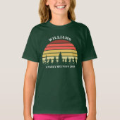 Family Reunion Custom Forest Camping Trip Sunset T-shirt (Voorkant)