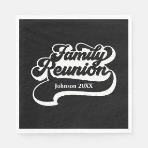 Family Reunion Custom Napkins Servet