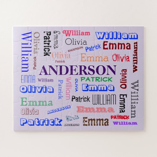 Family Reunion Dazzling Word Cloud Legpuzzel (Horizontaal)