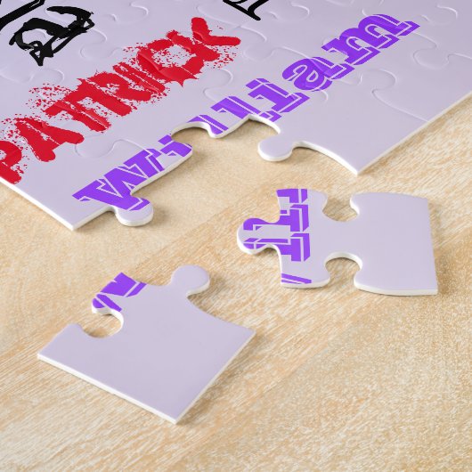 Family Reunion Dazzling Word Cloud Legpuzzel (Zijkant)