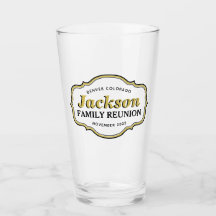 Family Reunion Event Party Souvenir Pint Glass