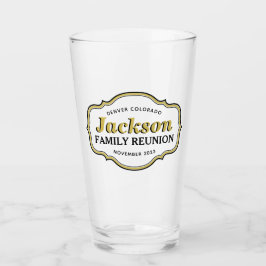 Family Reunion Event Party Souvenir Pint Glass Glas