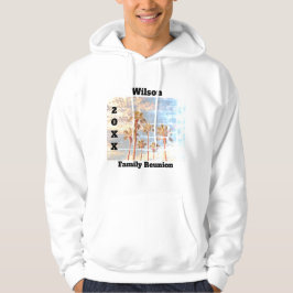 Family Reunion Faded Foto  Palms Keepomwille Hoodie