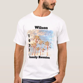 Family Reunion Faded Foto  Palms Keepomwille T-shirt