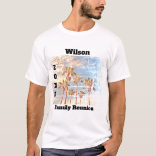 Family Reunion Faded Foto Palms Keepomwille T-shirt