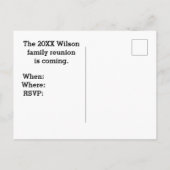 Family Reunion Faded Island  Foto nodigt uit Briefkaart (Achterkant)