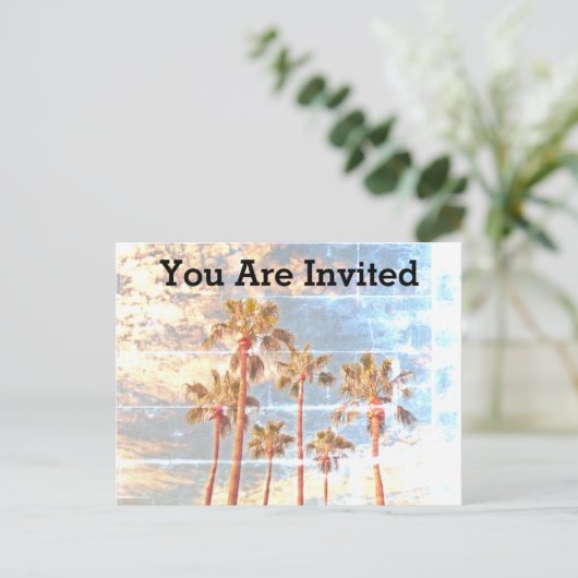 Family Reunion Faded Island  Foto nodigt uit Briefkaart (Staand voorkant)