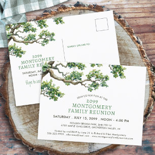 Family Reunion Family Tree Branch Briefkaart