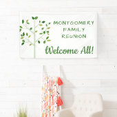 Family Reunion Family Tree gepersonaliseerd herbru Spandoek (Insitu)