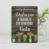 Family Reunion Fiesta Kaart (Staand voorkant)