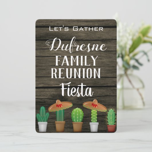 Family Reunion Fiesta Kaart (Staand voorkant)
