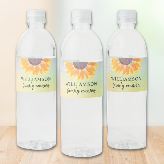 Family Reunion Flora Waterfles Etiket