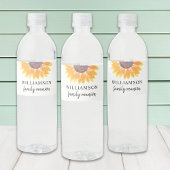 Family Reunion Floral Waterfles Etiket
